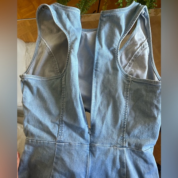 Fashion Nova cool cutout Denim Jumpsuit, tags still on, never been worn. - Picture 6 of 7